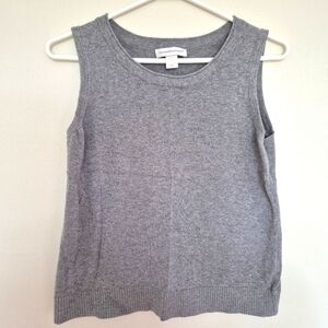 Christopher & Banks Gray Sleeveless Knit Sweater Tank – Size Small